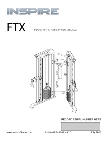 FTX Functional Trainer Manual - Flaman Fitness