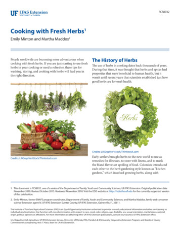 Cooking With Fresh Herbs - Ask IFAS