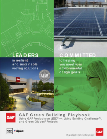 GAF Green Building Playbook For LEED