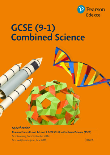 GCSE (9-1) Combined Science - Edexcel