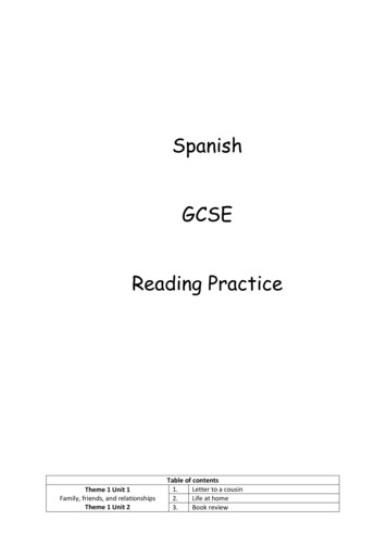 Spanish GCSE Reading Practice - Your Language Learning