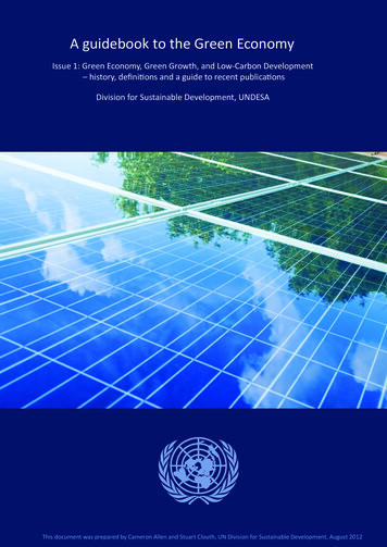 A Guidebook To The Green Economy - United Nations