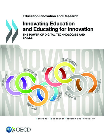 Innovating Education And Educating For Innovation