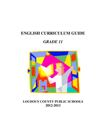 Grade Eleven Curriculum Guide - Lcps 