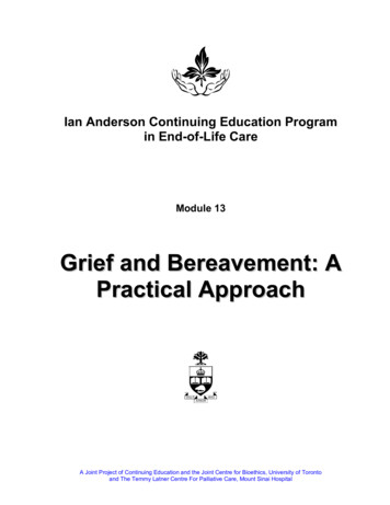 Grief And Bereavement: A Practical Approach