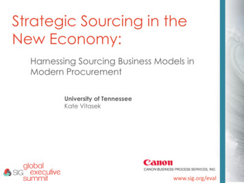Strategic Sourcing In The New Economy