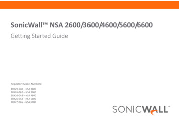 NSA 2600/3600/4600/5600/6600 Getting Started Guide