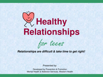 Healthy Relationships For Teens - Western Health