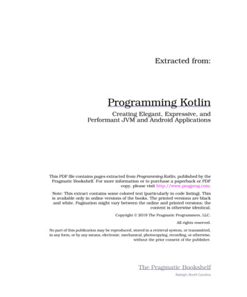 Programming Kotlin - The Pragmatic Programmer