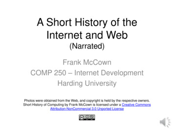 A Short History Of The Internet And . - Harding University