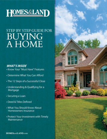 Step By Step Guide For BuyinG A Home