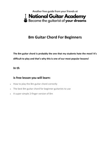 Bm Guitar Chord For Beginners
