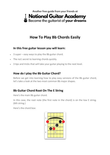 How To Play Bb Chords Easily