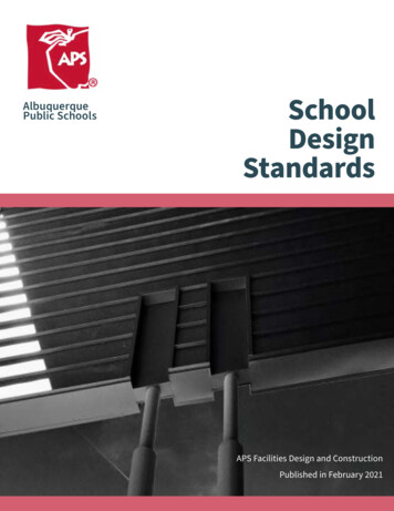 School Design Standards - Albuquerque Public Schools