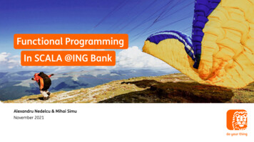 Functional Programming In SCALA @ING Bank