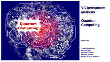 Analysis Quantum Computing - INSEAD
