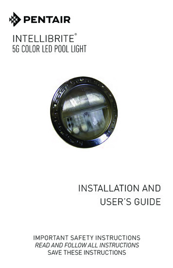 INTELLIBRITE 5G COLOR LED POOL LIGHT - Pentair
