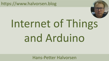 Internet Of Things And Arduino - Halvorsen.blog