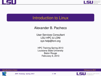 Introduction To Linux - Interdisciplinary