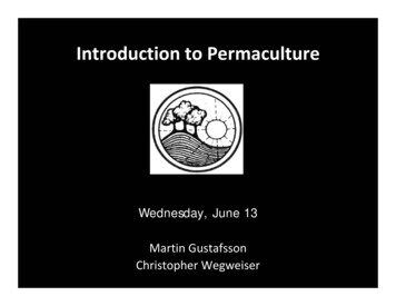 Introduction To Permaculture - Cemusstudent.se