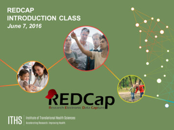 Redcap Introduction Class - Iths