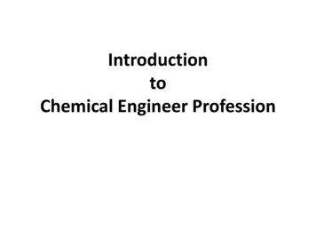 Introduction To Chemical Engineering - Think - Innovate