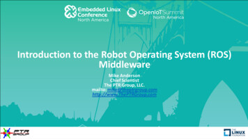 Introduction To The Robot Operating System (ROS) 