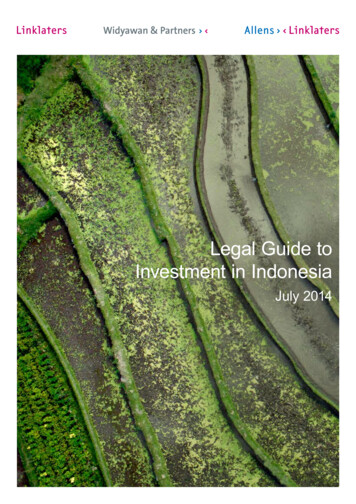 Legal Guide To Investment In Indonesia - Allens