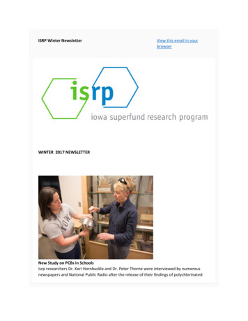 ISRP Winter Newsletter View This Email In Your Browser