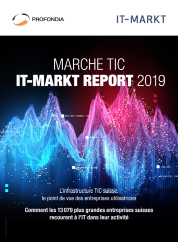 MARCHE TIC IT-MARKT REPORT 2019 - Profondia 