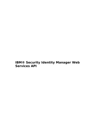 IBM Security Identity Manager Web Services API - GoonIT