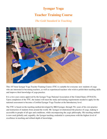 Iyengar Yoga Teacher Training Course