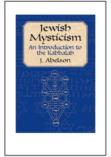 Jewish Mysticism - MarkFoster 