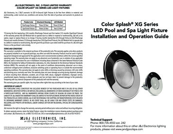 Product Line Structural Housing LED Module Color Splash XG .