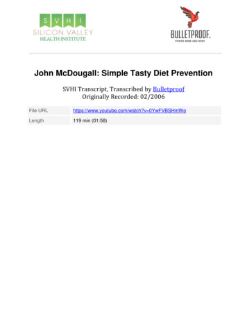 John McDougall: Simple Tasty Diet Prevention