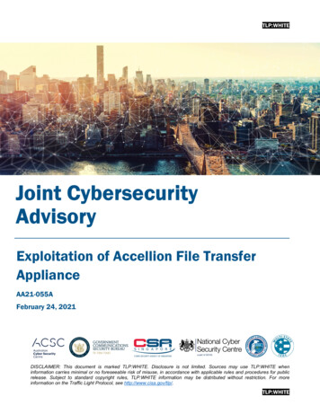 Joint Cybersecurity Advisory - CISA