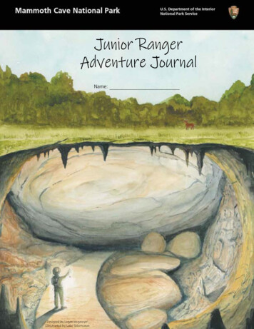 Junior Ranger Adventure Journal - NPS