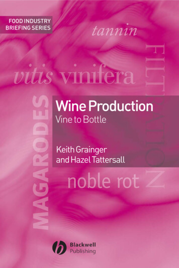Wine Production : Vine To Bottle