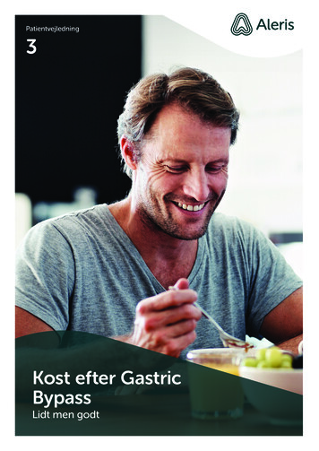 Kost Efter Gastric Bypass - Aleris.dk
