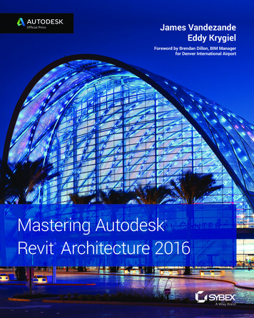 Mastering Autodesk Revit Architecture 2016