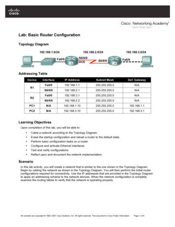 Lab: Basic Router Configuration - Kursused