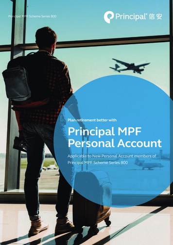 Plan Retirement Better With Principal MPF Personal Account