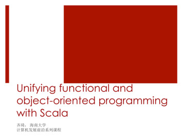Object-oriented Programming With Scala