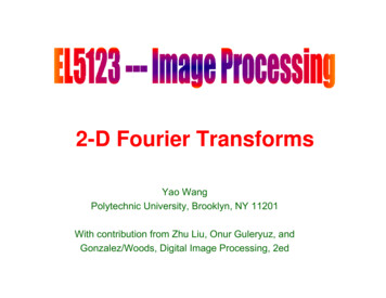 2-D Fourier Transforms - New York University