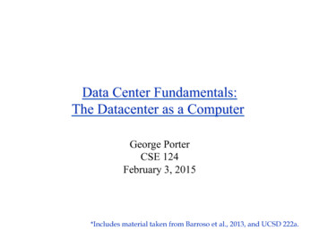 Data Center Fundamentals: The Datacenter As A Computer