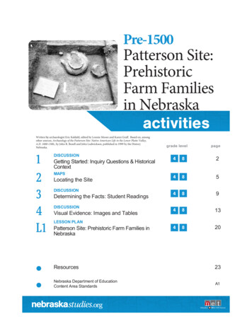 Pre-1500 Patterson Site: Prehistoric Farm Families In .