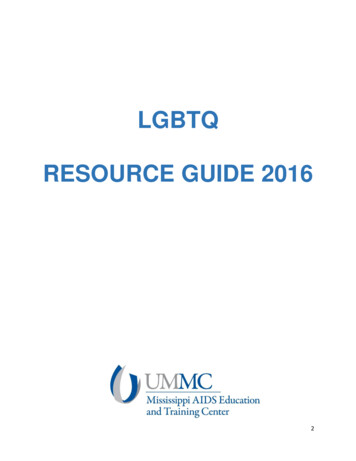 LGBTQ RESOURCE GUIDE 2016 - UMMC Home