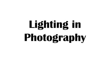 Lighting In Photography - Weebly