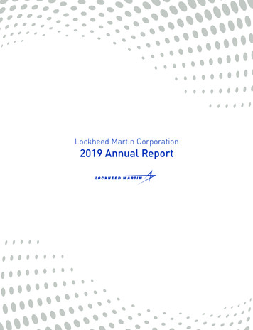 Lockheed Martin 2019 Annual Report