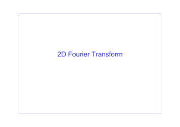 2D Fourier Transform - Univr